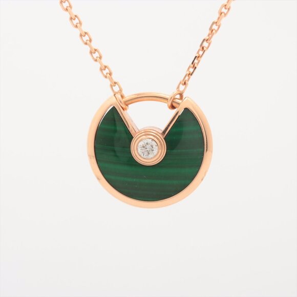 Cartier Amulette de Cartier Malachite Diamond Pendant - Picture 1 of 7